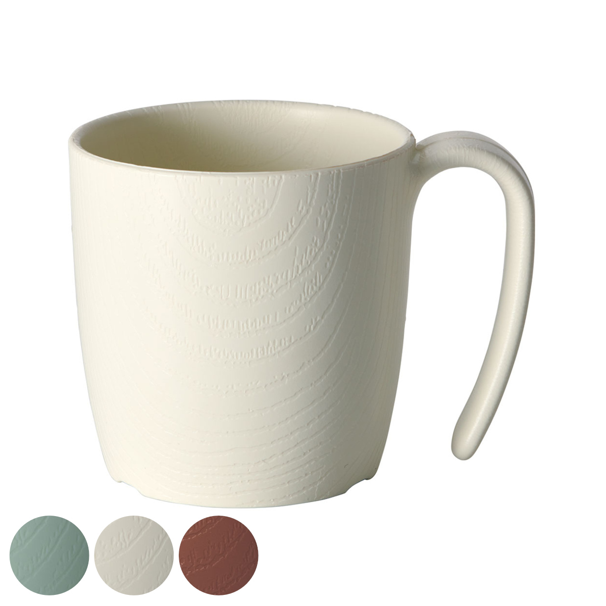 スケーター コップ 290ml 持ちやすい 木製風 ハンドル付き 介護 食器