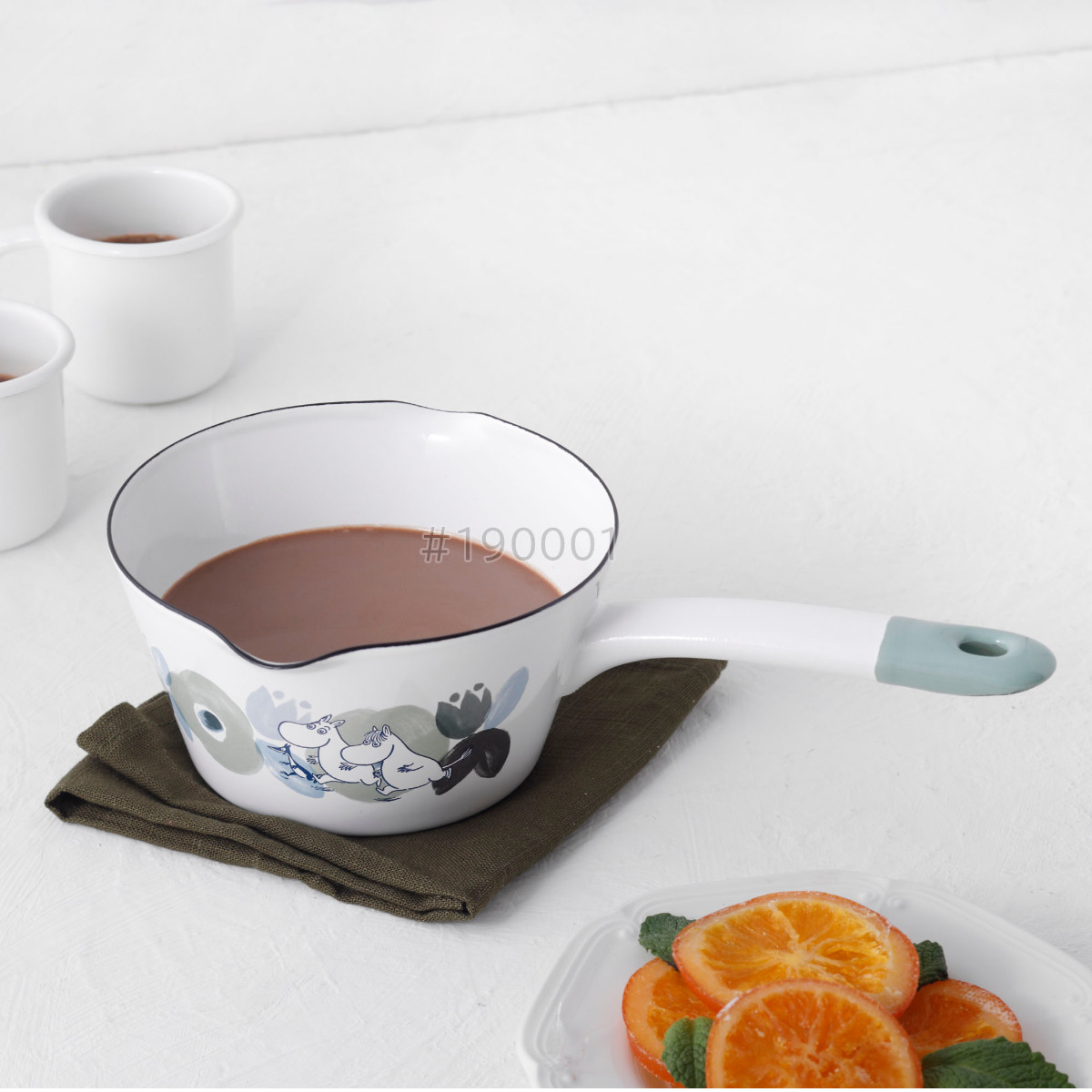 Honey Ware ミルクパン 14cm ムーミンフラワーガーデン 富士ホーロー