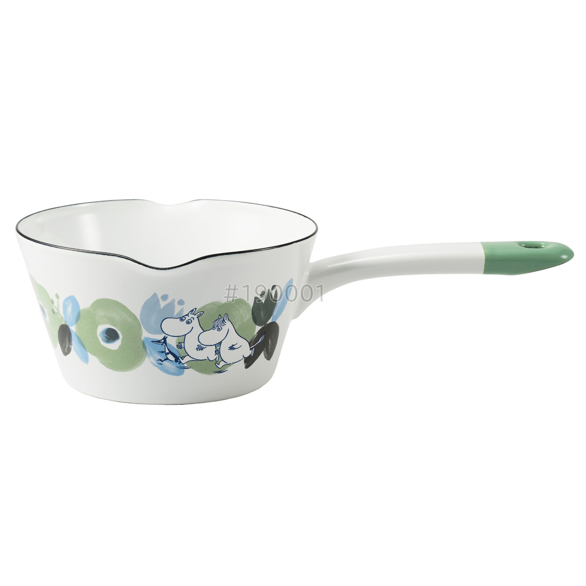 Honey Ware ミルクパン 14cm ムーミンフラワーガーデン 富士ホーロー