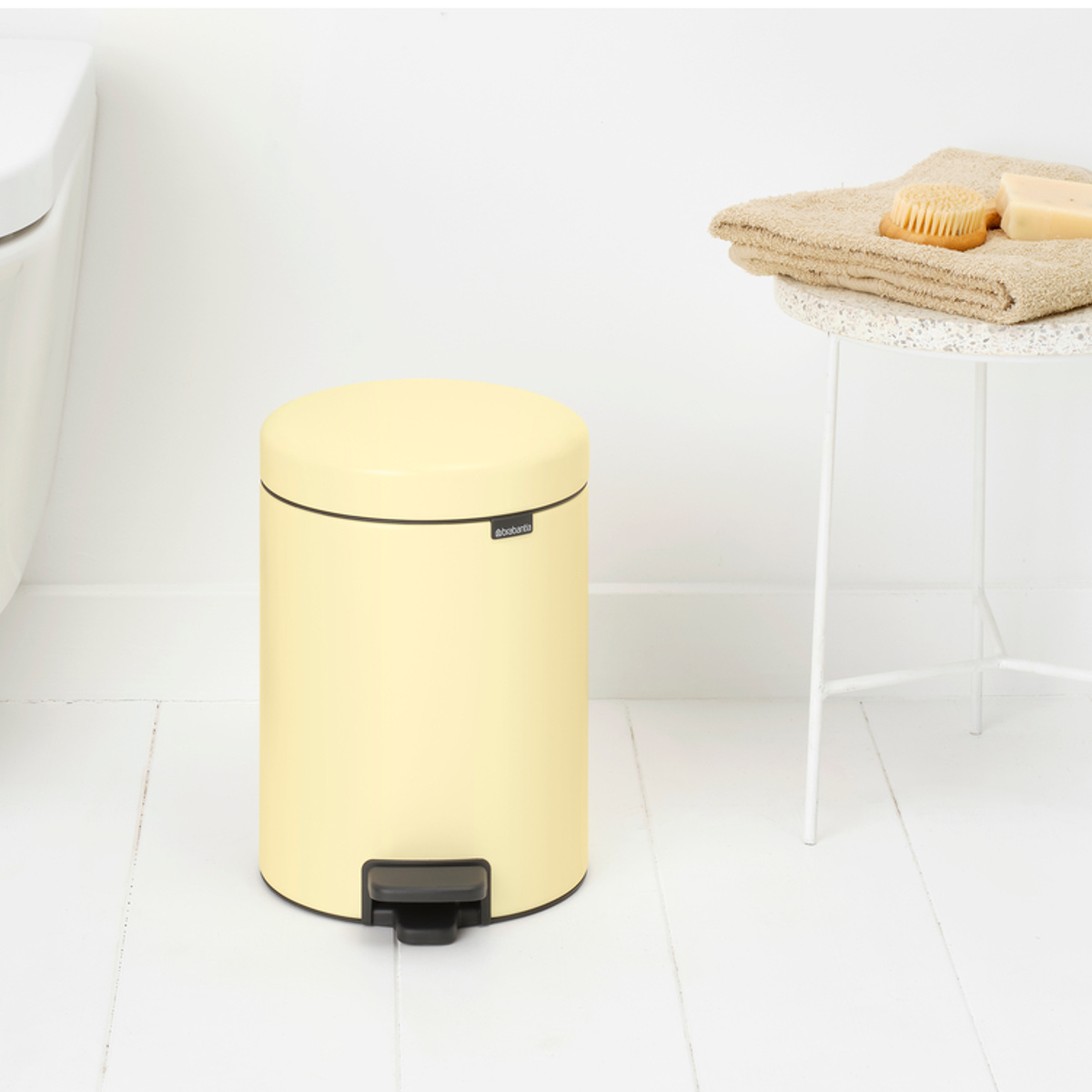 brabantia ゴミ箱 5L ペダル式 ペダルビン （ ごみ箱 ブラバンシア 5リットル ペダル ふた付き 小さい 防臭 コンパクト 丸型 リビング キッチン ）_8