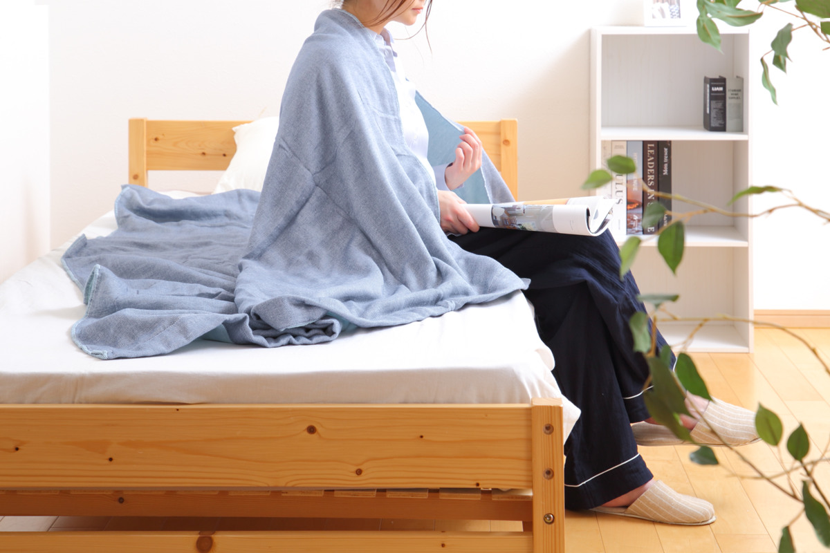 ガーゼケット 5重 今治 シングル リバーシブル 日本製 綿100％ （ ガーゼ ブランケット 掛け布団 オールシーズン 肌掛け 肌布団 夏布団 ひざ掛け ） | ブランド登録なし | 15