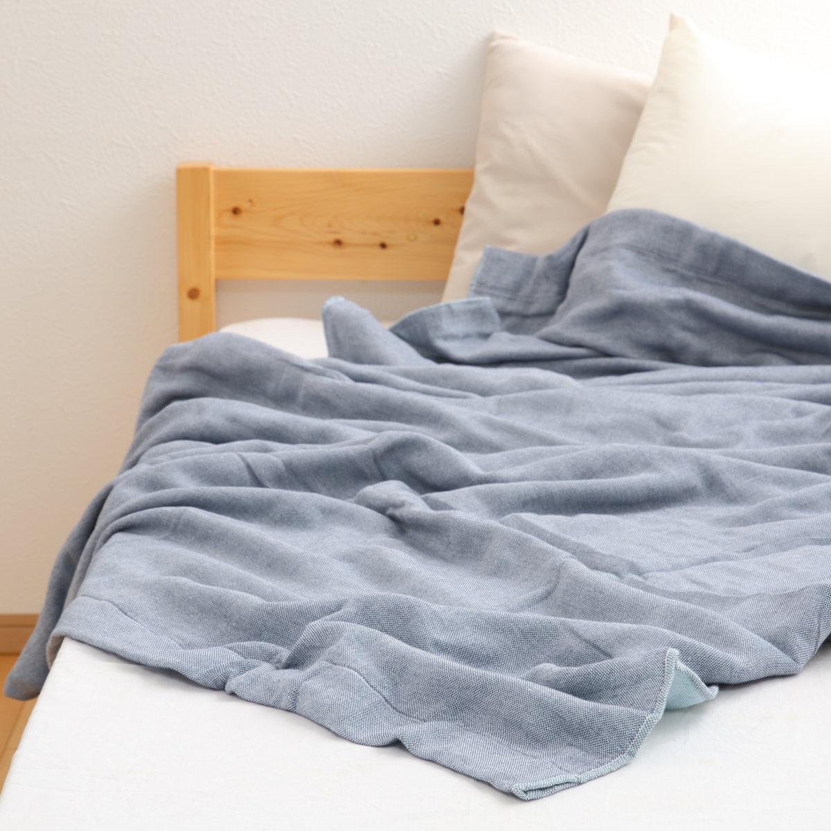 ガーゼケット 5重 今治 シングル リバーシブル 日本製 綿100％ （ ガーゼ ブランケット 掛け布団 オールシーズン 肌掛け 肌布団 夏布団 ひざ掛け ） | ブランド登録なし | 18