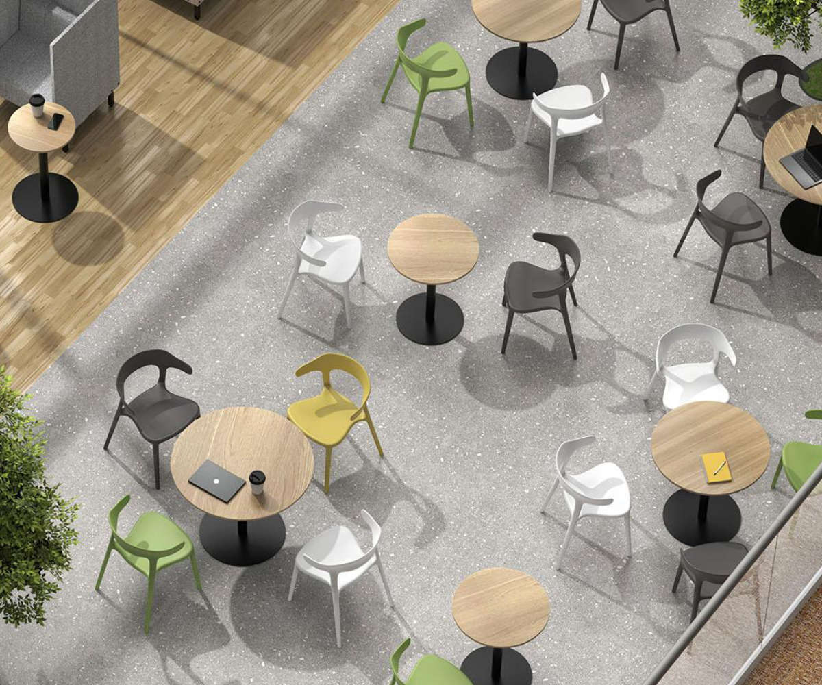 アール・エフ・ヤマカワ カフェテーブル 円形 ハイタイプ 直径90cm 高