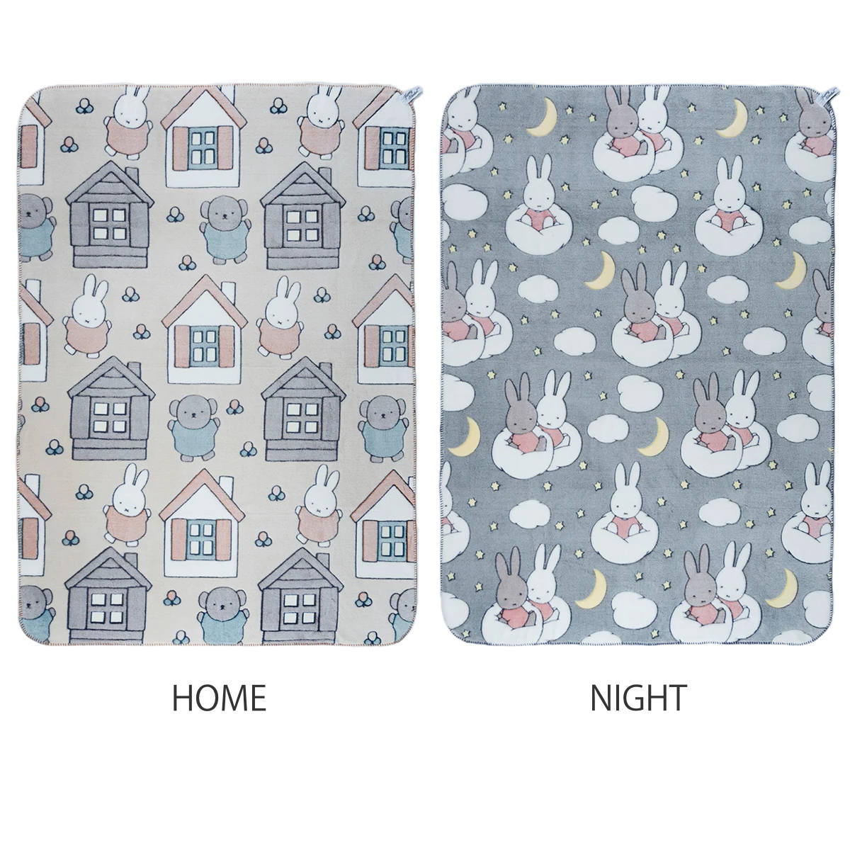 ブランケット 120×160cm ミッフィー 蓄光プリント （ 蓄光 miffy 毛布 光る ） | HEMING'S | 04