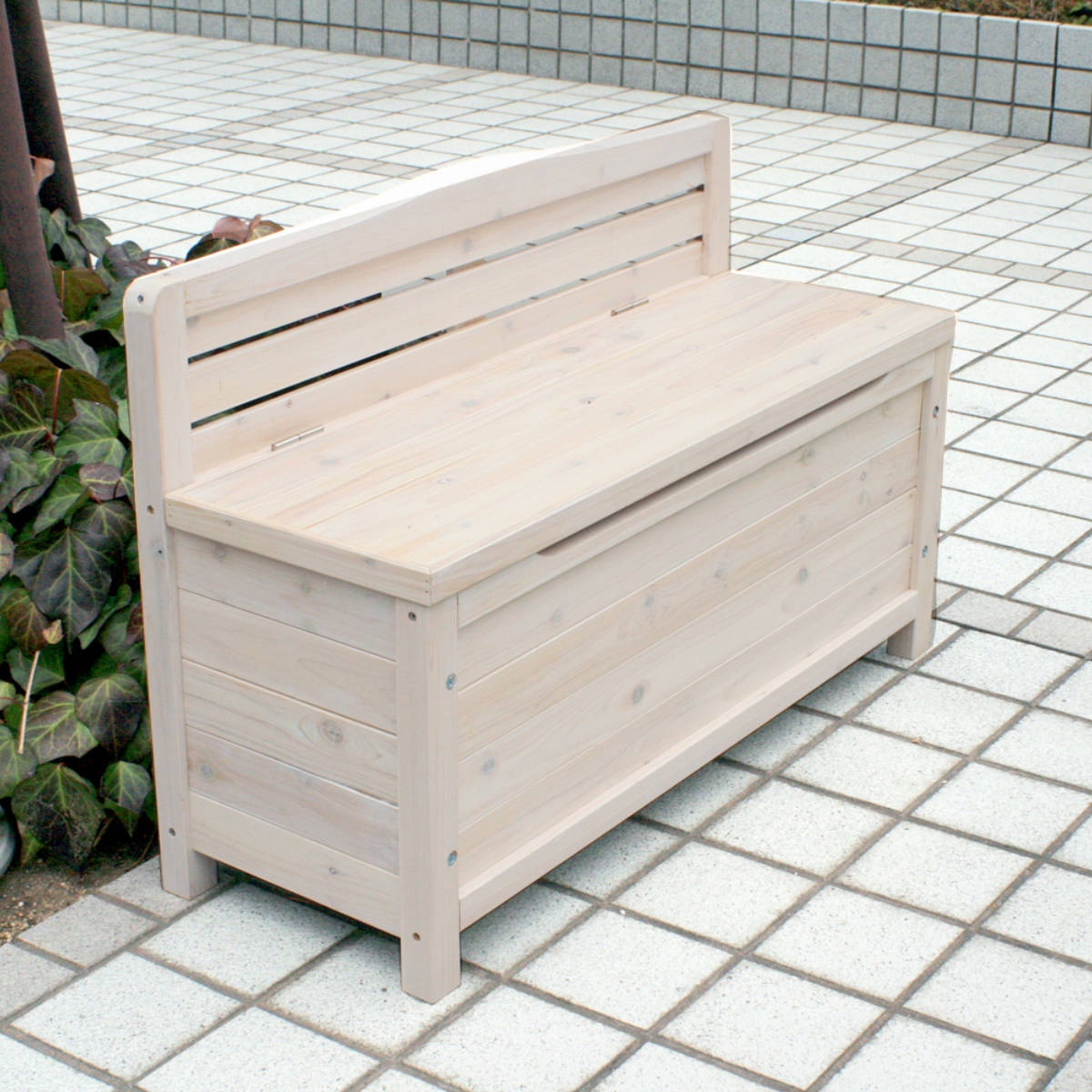 収納ボックス ベンチストッカー 天然木 ( ガ...の詳細画像5