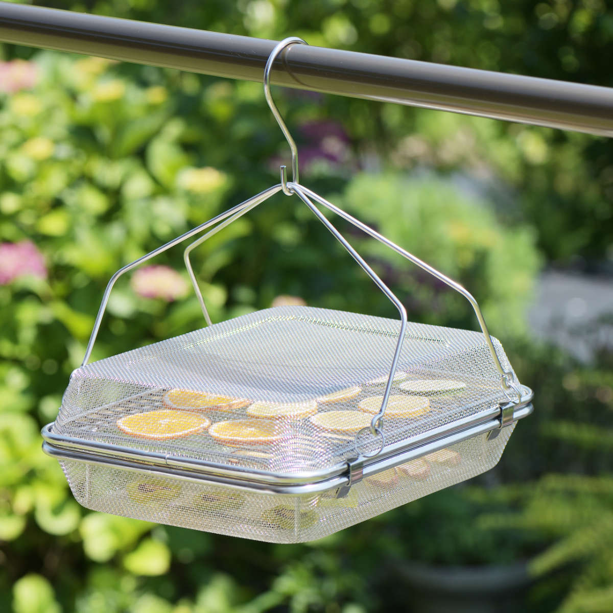 ヨシカワ 干しかご 角型 2段 暮らし良い道具 ステンレス角型干しかご