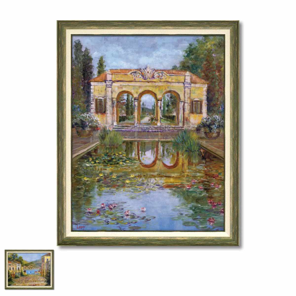 アートパネル ロンゴ 81×65.5cm （ 絵画 絵 アート インテリア 額 額入り 壁掛け おしゃれ ゲル加工 風景画 ）