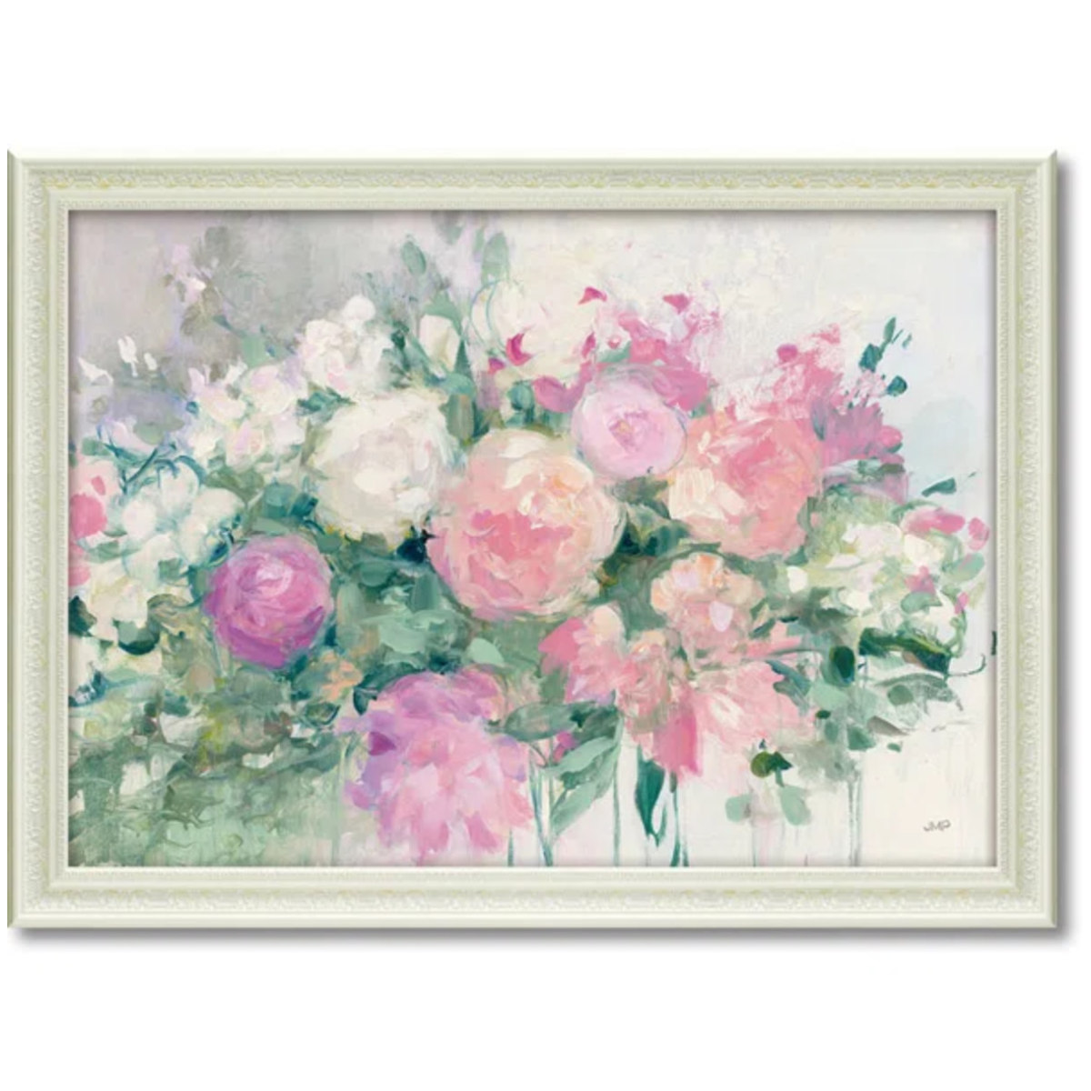 アートパネル ジュリア プリントン 『ジューン アバンダンス』 77.5×57.5cm （ 絵画 絵 アート インテリア 額 額入り 壁掛け おしゃれ ゲル加工 花 ）