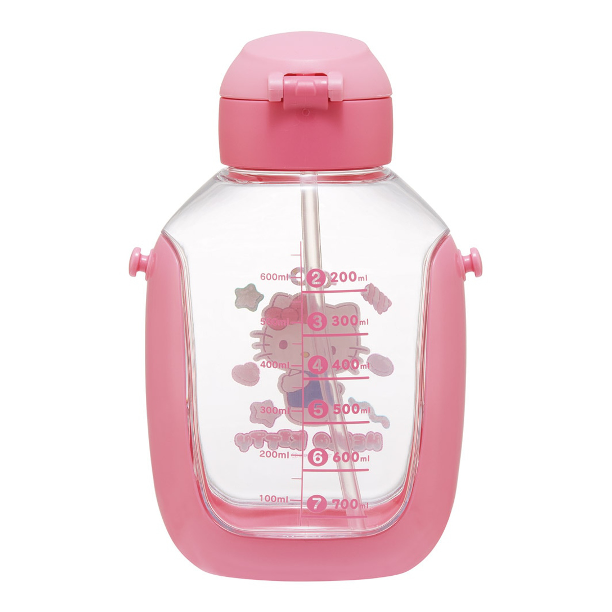 スケーター 水筒 780ml ワンプッシュストローボトル キティマシュグミ