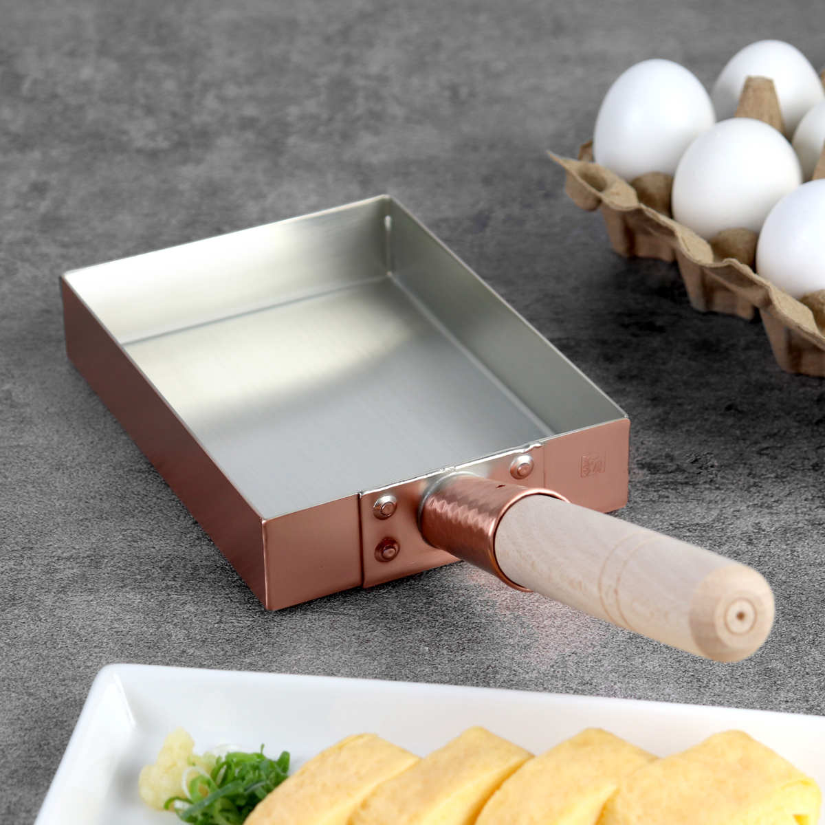 工房アイザワ 純銅 玉子焼き 関西型 12cm （ aizawa 日本製 ガス火専用