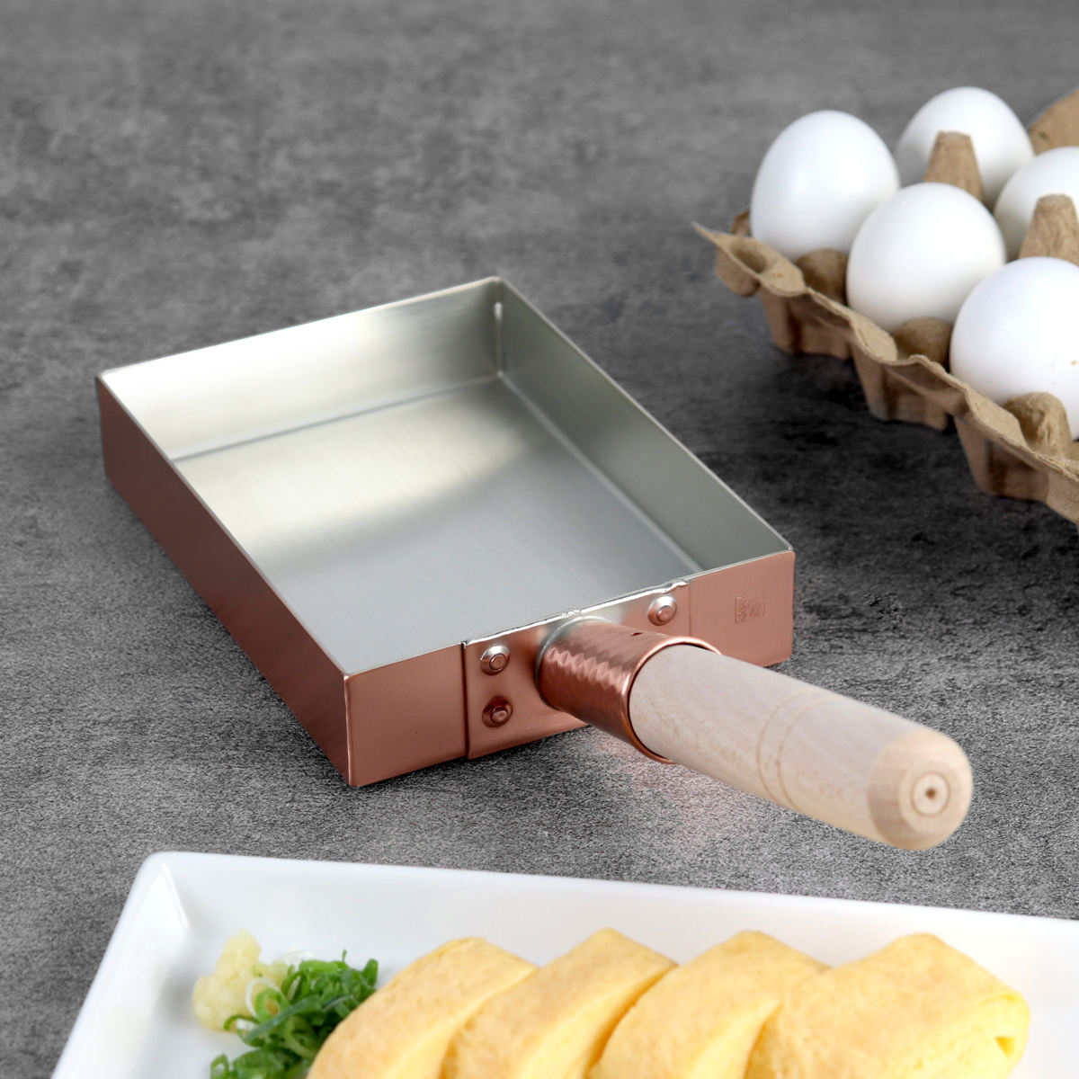 工房アイザワ 純銅 玉子焼き 関西型 12cm （ aizawa 日本製 ガス火専用