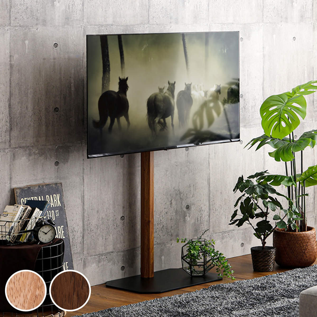 TV�X�^���h �n�C�^�C�v ���p�x�� 32-65�^�Ή� �ؖڒ� HDD�z���_�[�Z�b�g �i �e���r�X�^���h �Ǌ� �e���r�� �X�^���h �R�[�i�[ �������� �L�k �j