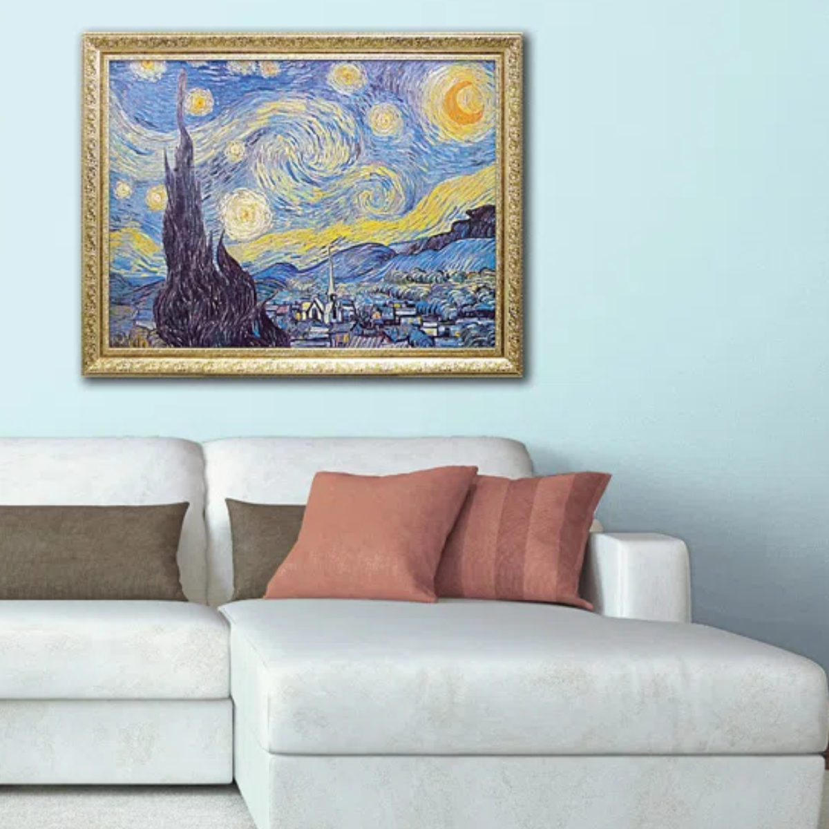 アートパネル ミュージアム シリーズ ゴッホ 91×71cm （ 絵画 絵 アート インテリア 額入り 壁掛け おしゃれ ゲル加工 星月夜 花瓶のアイリス ）の画像