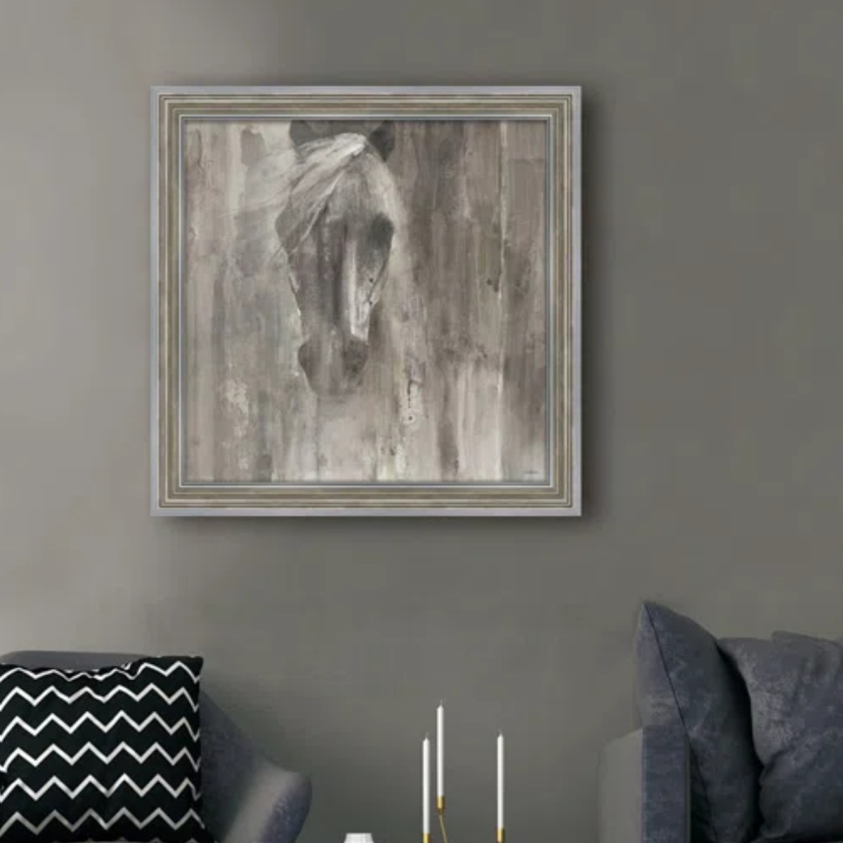 アートパネル アルベナ フリストバ『シャドー ライト』 58×58cm （ 絵画 絵 アート インテリア 額入り 壁掛け おしゃれ ゲル加工 ）