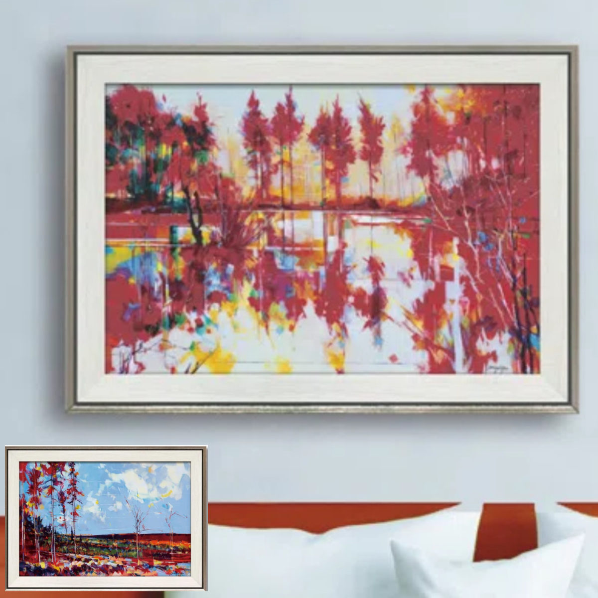 アートパネル ダグ イートン 78.5×56.5cm （ 絵画 絵 アート インテリア 額入り 壁掛け おしゃれ ゲル加工 風景画 ）