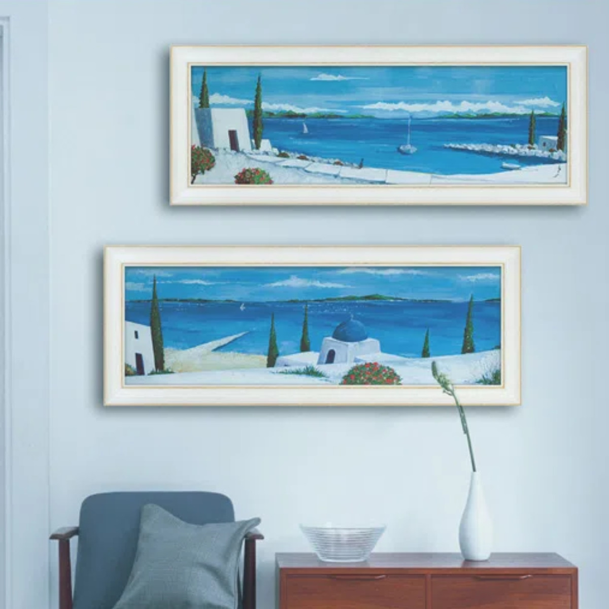 ジュリア ホーキンス「エーゲ海の夏1」 （ 絵画 絵 アート インテリア