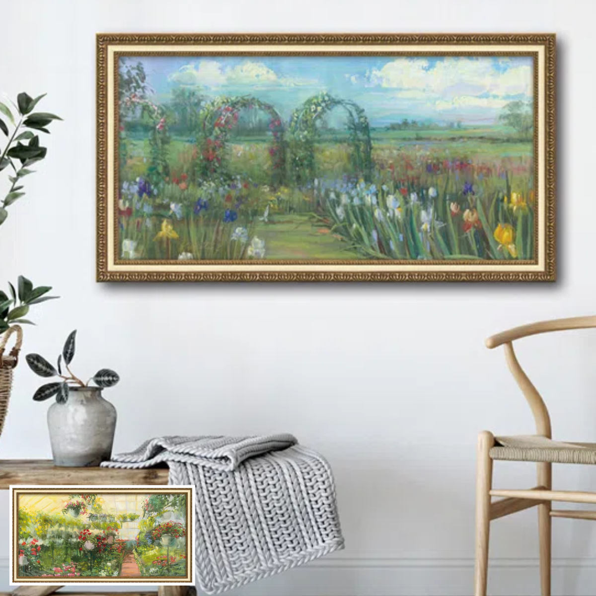 アートパネル キャロル ローワン 98×53cm （ 絵画 絵 アート インテリア 額入り 壁掛け おしゃれ ゲル加工 花 チューリップ ）