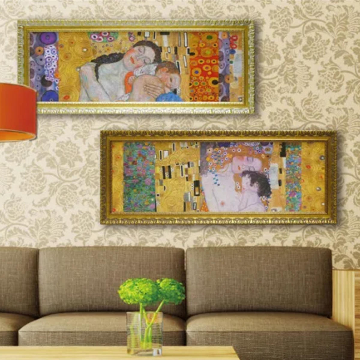 アートパネル クリムト デコパネル コレクション 100×38.5cm （ 絵画 絵 アート インテリア 額入り 壁掛け おしゃれ ゲル加工 名画 ）