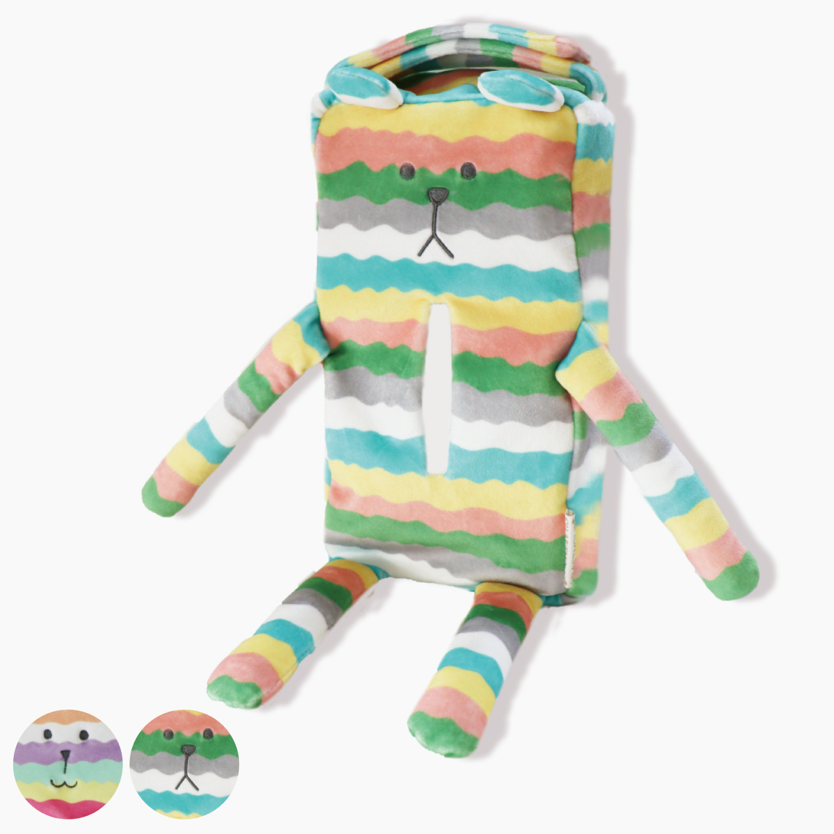 ペコクラブ カラフル ティッシュボックスカバー CRAFTHOLIC ティッシュ