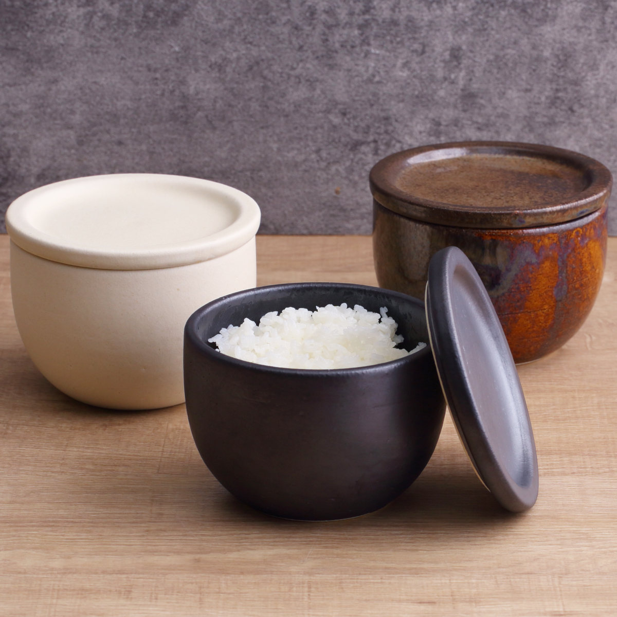 Hangout おひつ 1合 Hangout Rice container （ 陶器 日本製 電子