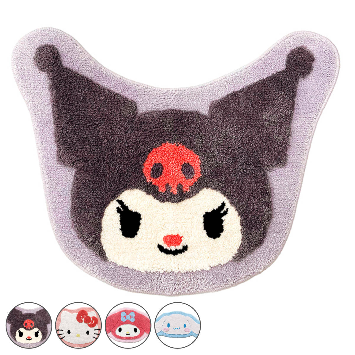 マット サンリオキャラクターズ 洗えるマット 62×50cm （ インテリアマット サンリオ キャラクター 洗える ダイカット すべり止め ）