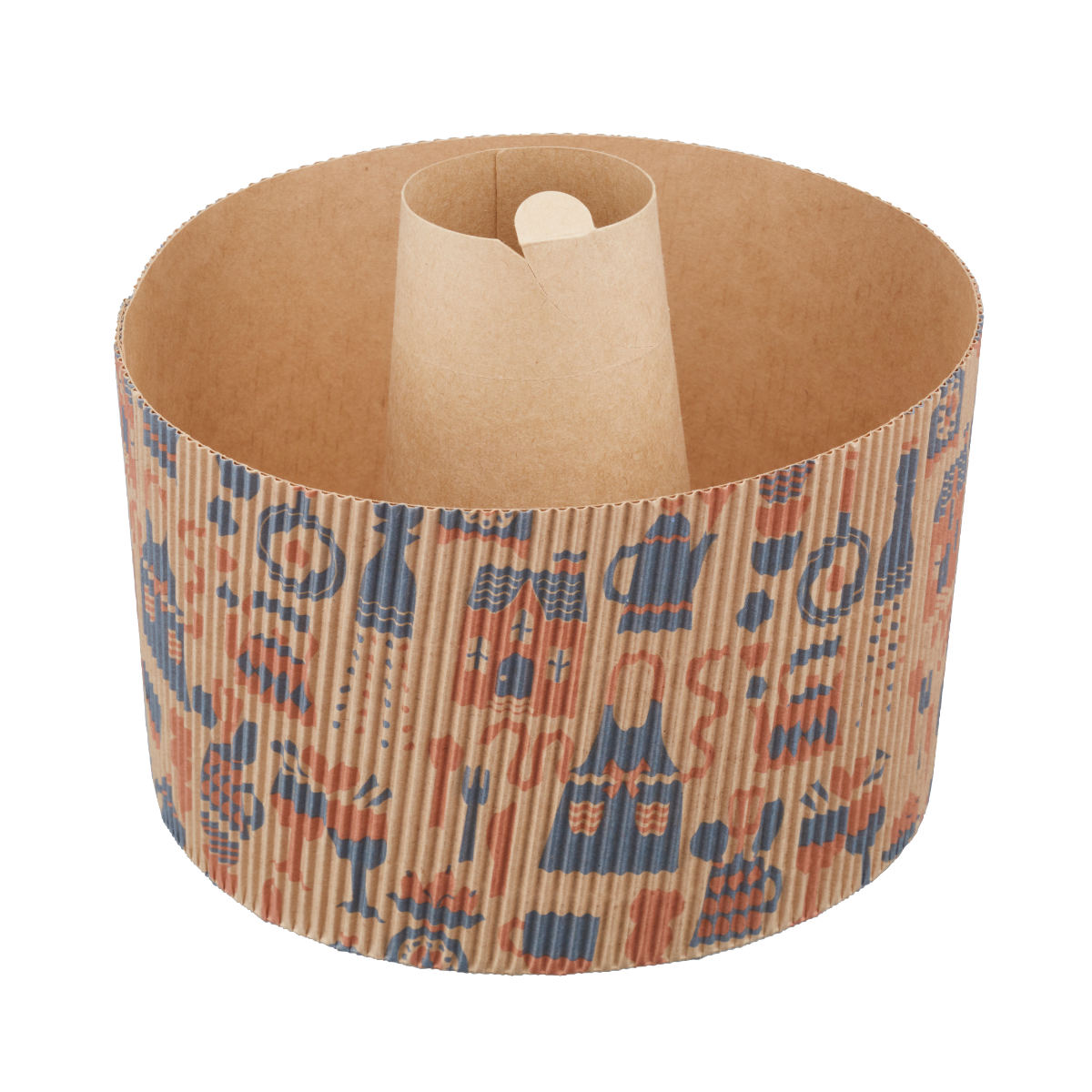 シフォンケーキ型 17cm 北欧 紙製 2枚入...の詳細画像1