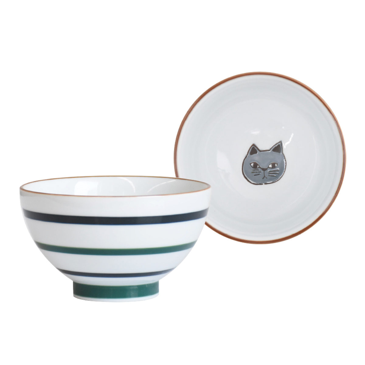 茶碗 ねこきぶん 飯碗 （ 10.7cm 陶磁器 波佐見焼 日本製 食洗機対応