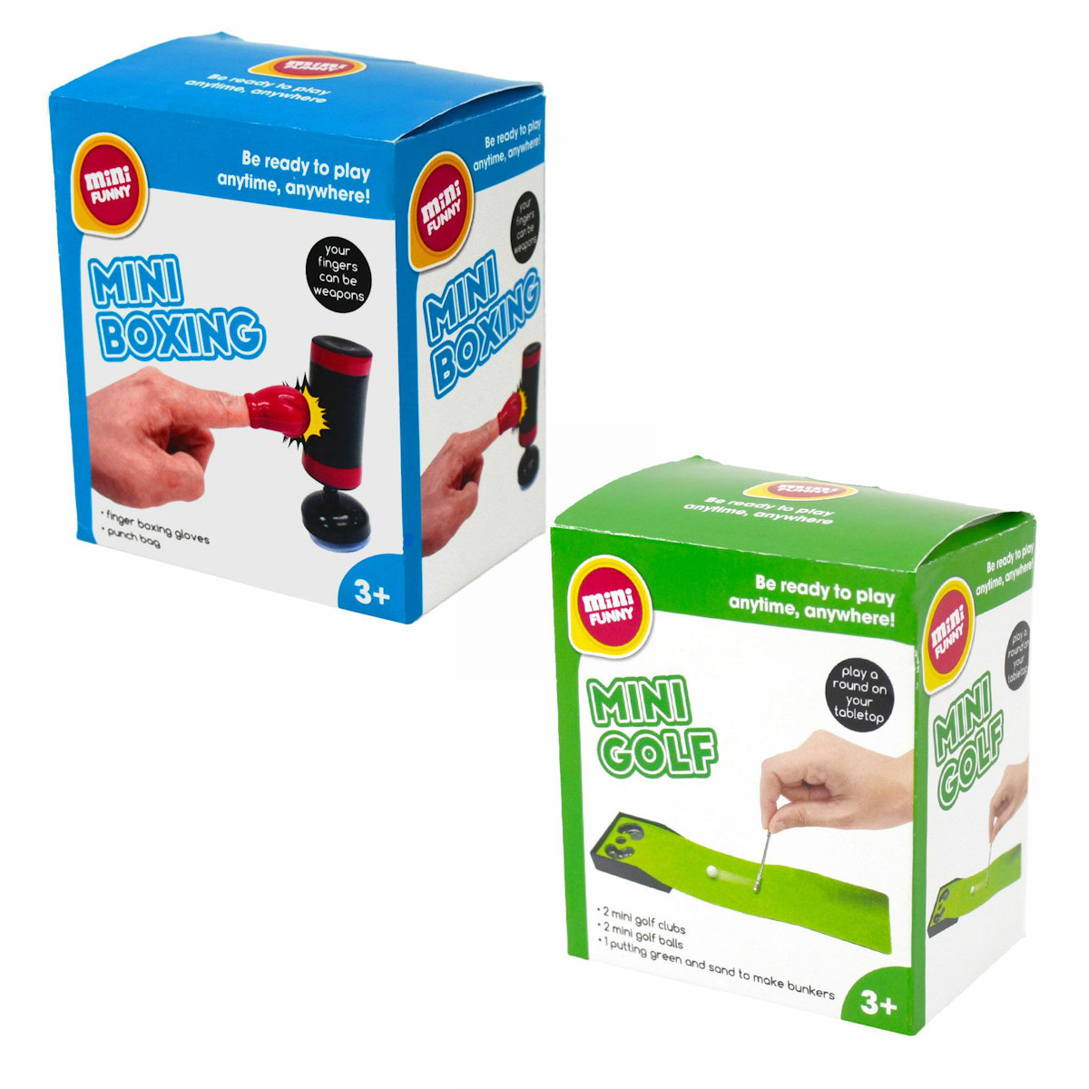 テーブルゲーム ミニゲーム ボックス フィンガーボクシング ミニパター （ ゲーム おもちゃ 玩具 ボクシング ゴルフ 子ども キッズ 遊び コンパクト ）