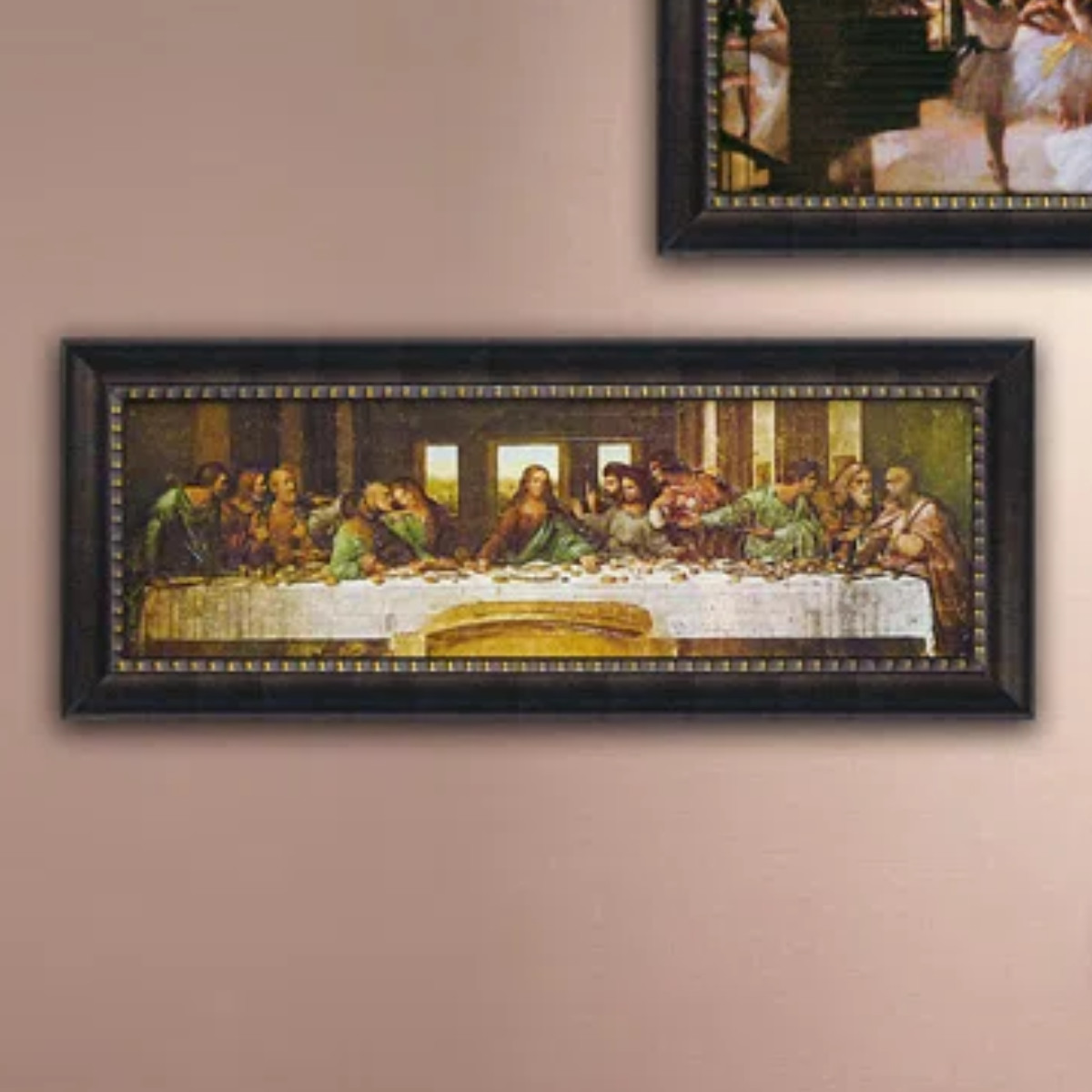アートパネル ミュージアム シリーズ レオナルド ダ ヴィンチ 『最後の晩餐』 109×44cm （ 絵画 アート インテリア 額入り 壁掛け おしゃれ ゲル加工 名画 ）