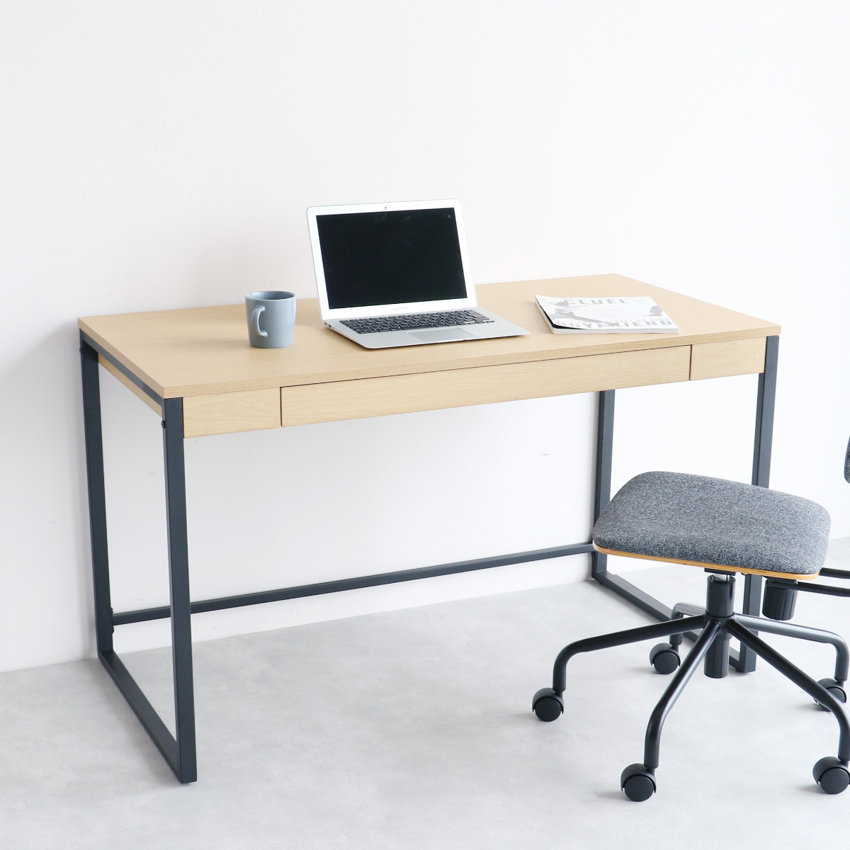 ���[�N�f�X�N ��120cm ���o���t Simple Desk �i �f�X�N �� �V���v�� �ؖڒ� �p�\�R���f�X�N �I�t�B�X ���[ �X�`�[�� �j