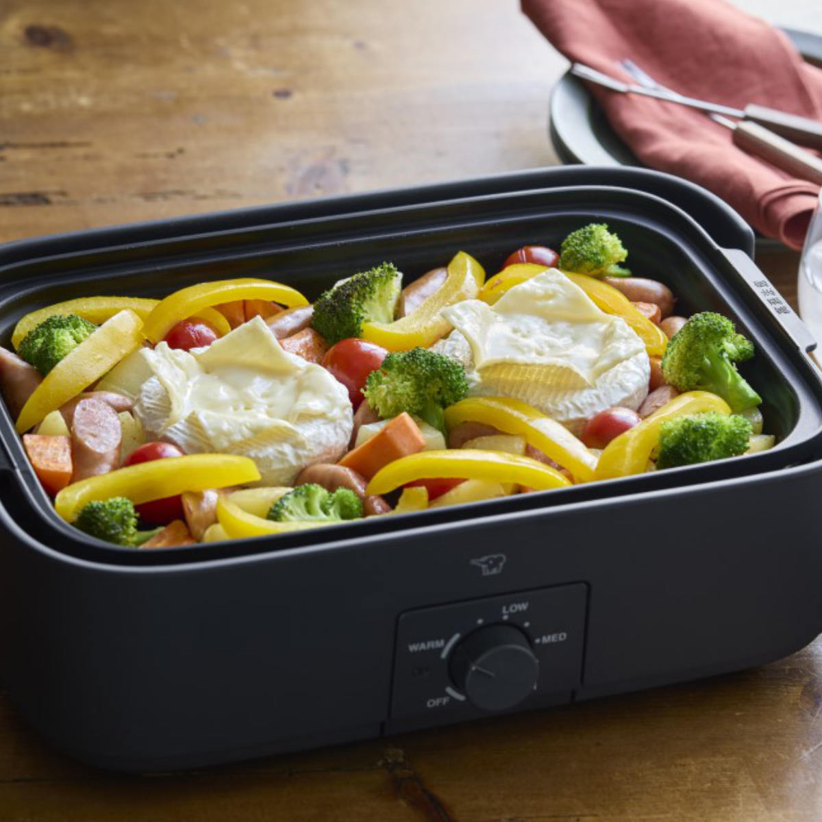 象印（ZOJIRUSHI） デイリーコンパクトプレート 深なべ 平面プレート