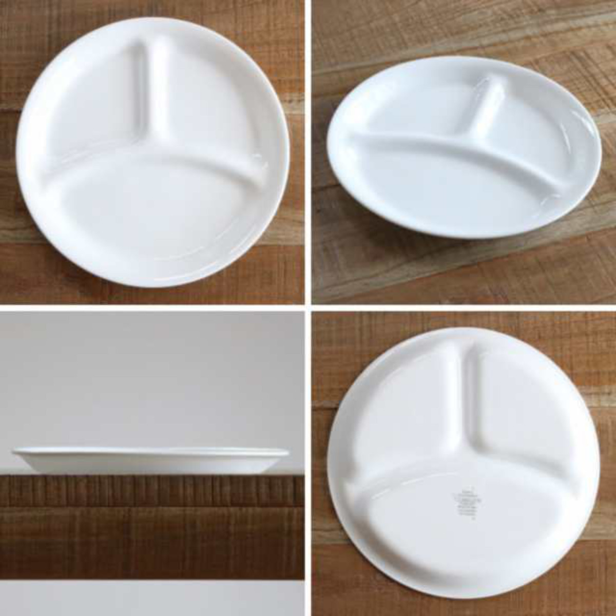ランチプレート 21.5cm CORELLE コレールカスピアンレース ランチ皿 小 5枚セット （ 強化ガラス 電子レンジ対応 食洗機対応 オーブン対応 仕切り皿 ）の画像