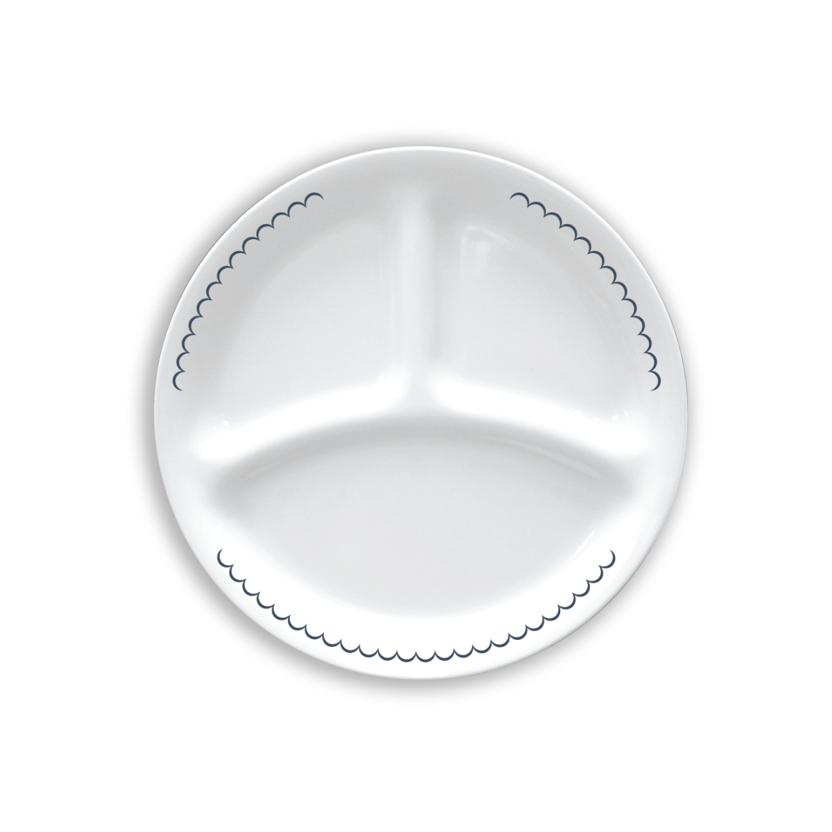ランチプレート 21.5cm CORELLE コレールカスピアンレース ランチ皿 小 5枚セット （ 強化ガラス 電子レンジ対応 食洗機対応 オーブン対応 仕切り皿 ）の画像
