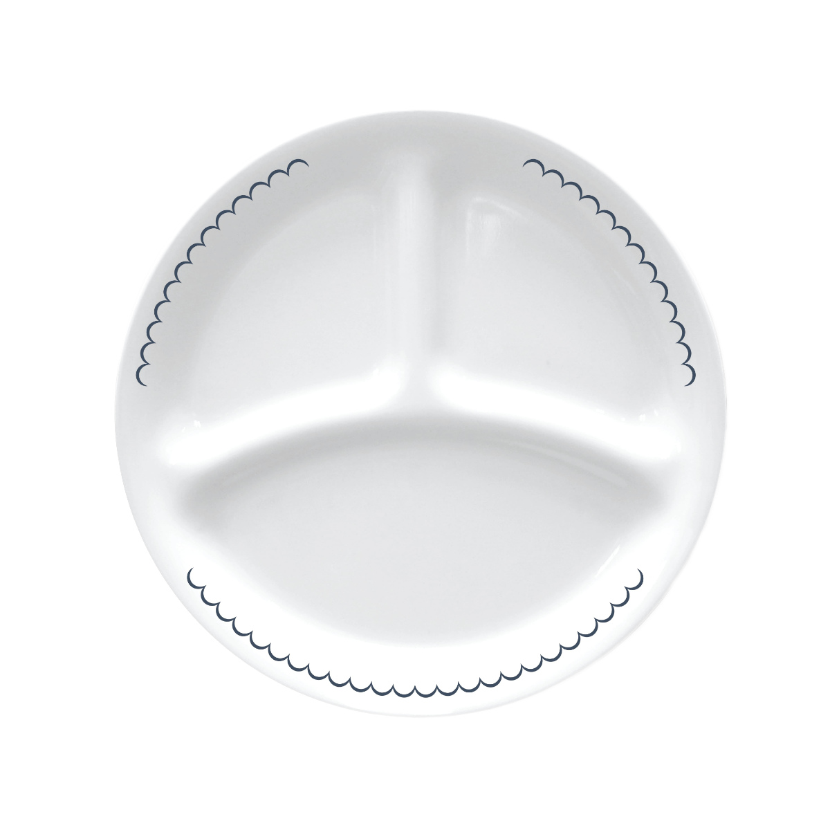 ランチプレート 21.5cm CORELLE コレールカスピアンレース ランチ皿 小 5枚セット （ 強化ガラス 電子レンジ対応 食洗機対応 オーブン対応 仕切り皿 ）の画像