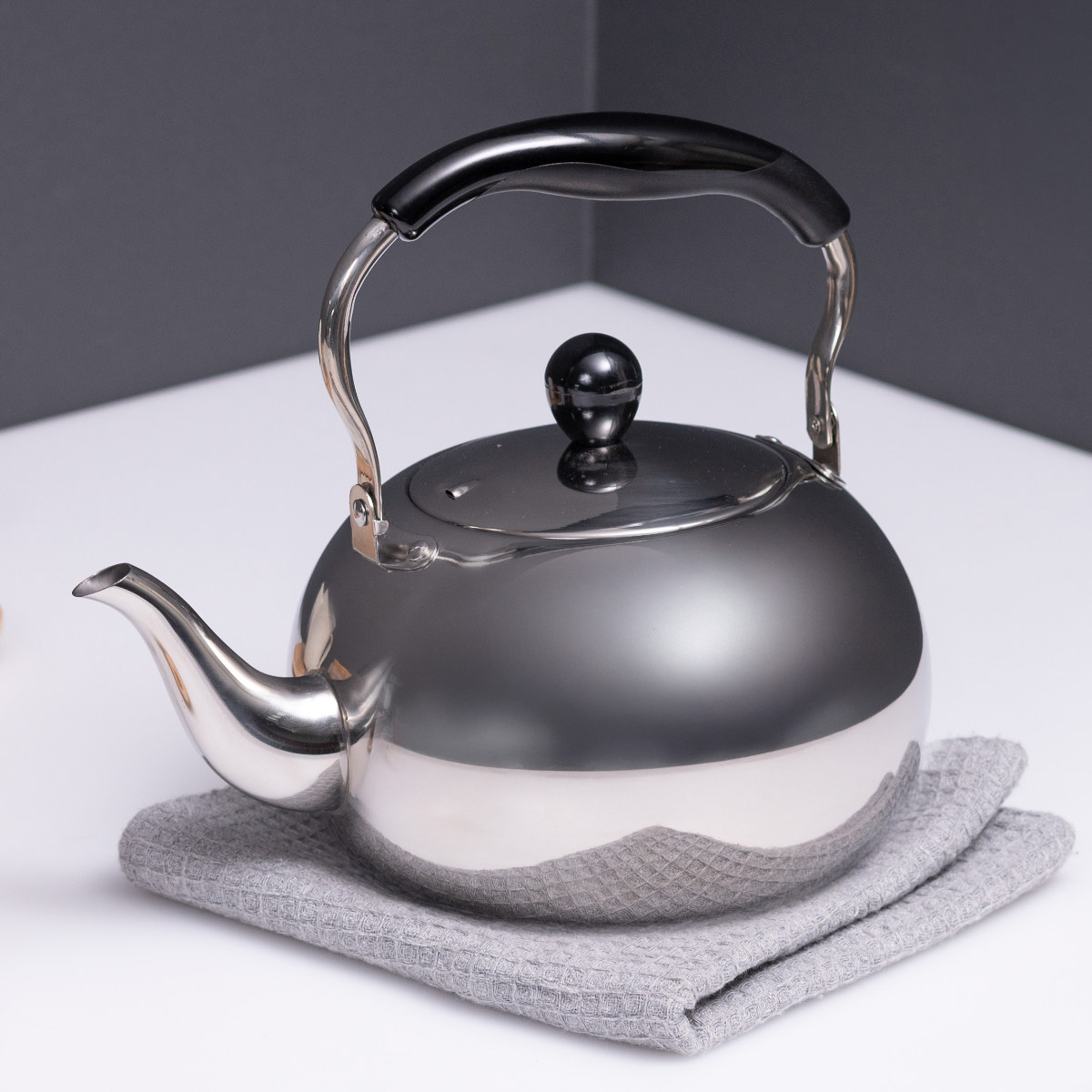 パール金属 ケトル 2.5L IH対応 月のしずく ステンレス製 （ ガス火