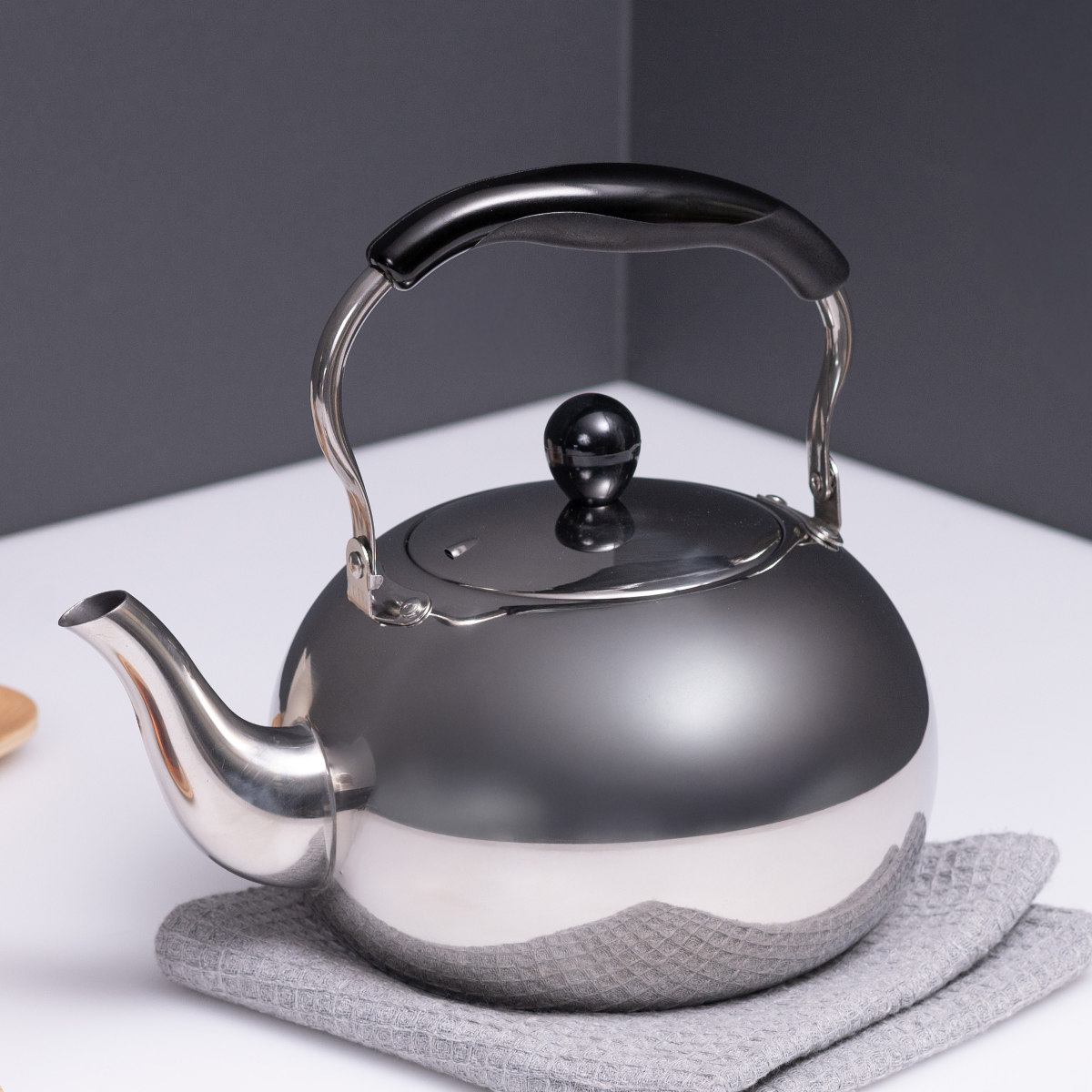 パール金属 ケトル 3L IH対応 月のしずく ステンレス製 （ ガス火対応