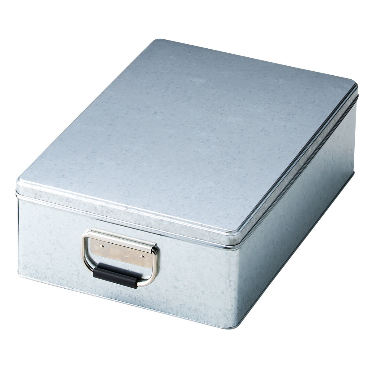 初期昭和レトロ/1950年代物】別注ブリキ製品収納ボックス ブリキ缶 厚