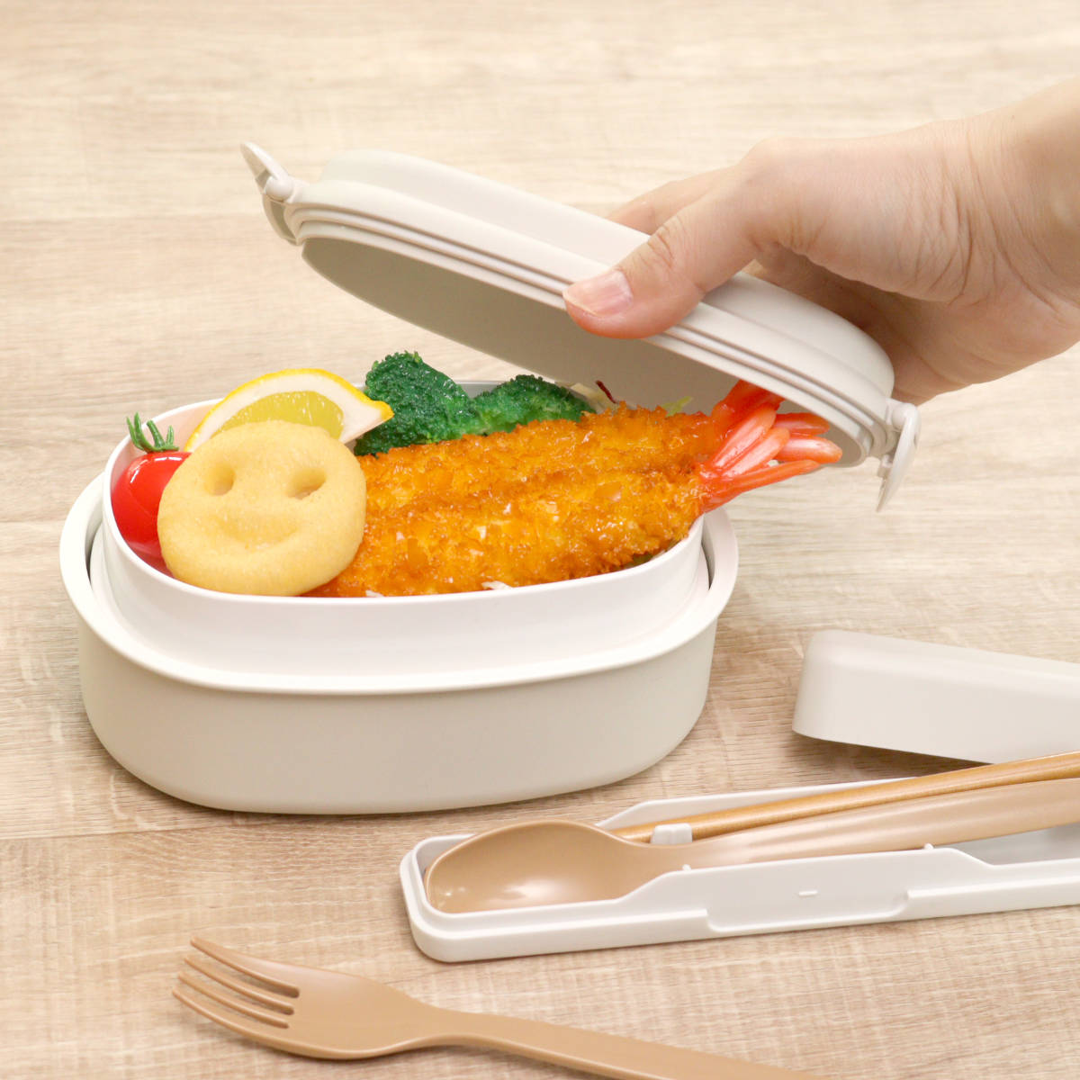 HAKOYA 弁当箱 さっと洗えるお弁当箱 プレミアム 730ml 2WAY 2段 （ お