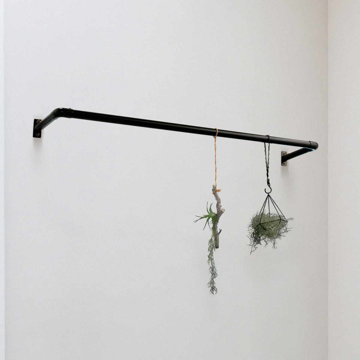 室内物干し DRY・WAVE 壁付U型ハンギングパイプ 物干し 約 25×90cm （ 壁付け物干し U型 ハンギングパイプ ドライ・ウェーブ 日本製 ）