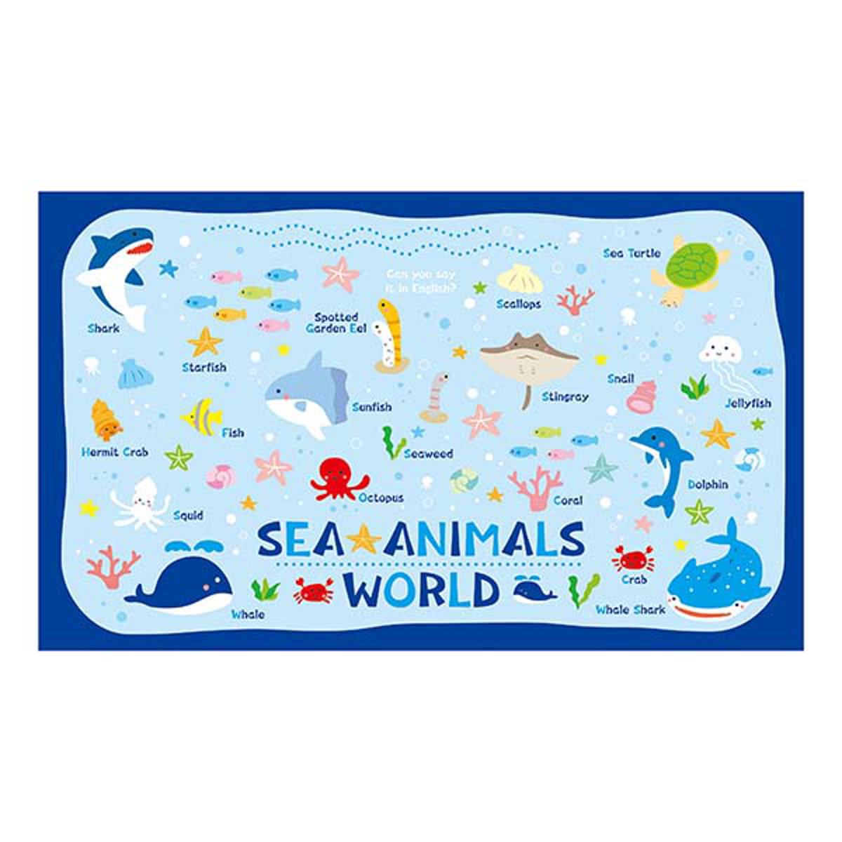 レジャーシート 遠足マット シーアニマルワールド （ 海の生き物 アニマル レジャーマット ピクニックシート 幼稚園 保育園 遠足 子供用 一人用 ）