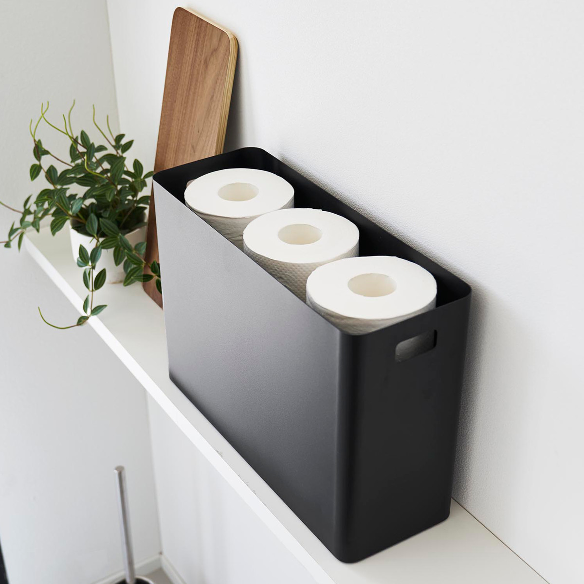 RIN（山崎実業） 山崎実業 RIN 蓋付きトイレ用品収納 リン （ 4903208013208 リンシリーズ 蓋付き トイレ用品収納 トイレ ...