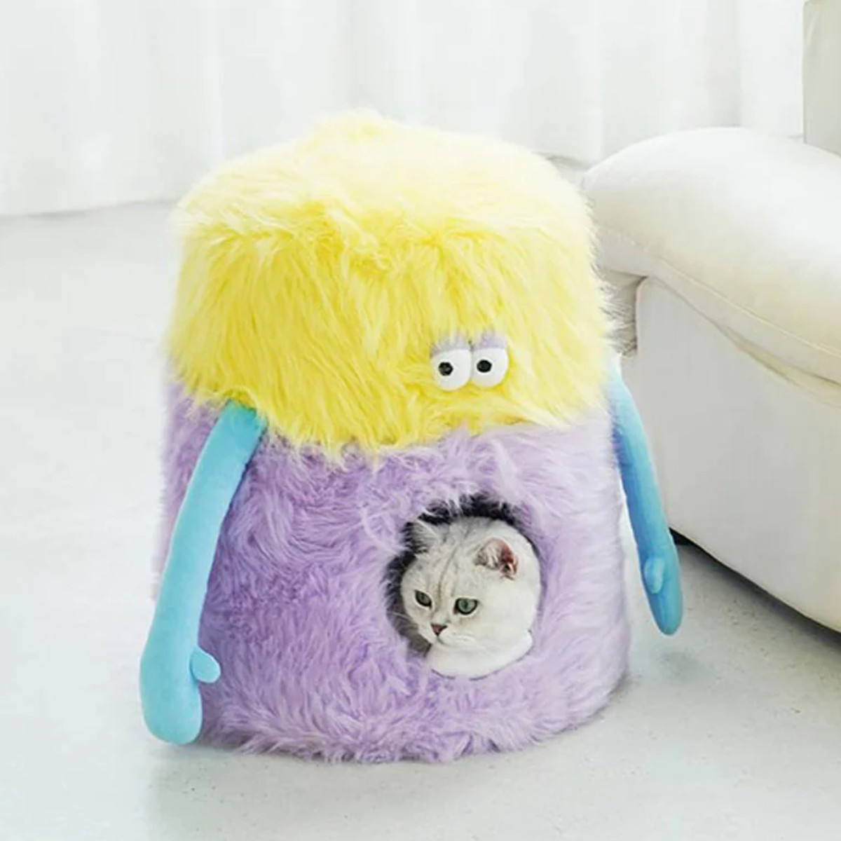 猫ハウス Monster Pet Bed A ZEZE ドーム型 （ ペットハウス 猫 キャットハウス スツール 椅子 チェア ペット用ハウス ）