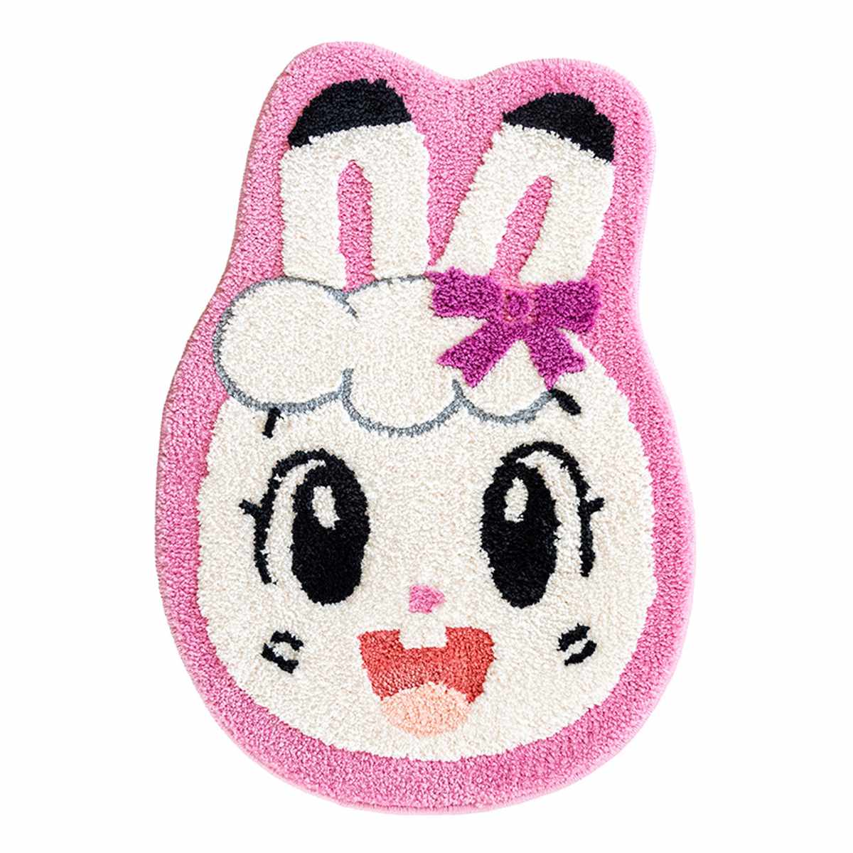 マルチマット しまじろう みみりん ダイカットマット （ マルチ マット ラグ こどもちゃれんじ ダイカット すべり止め 洗える ）