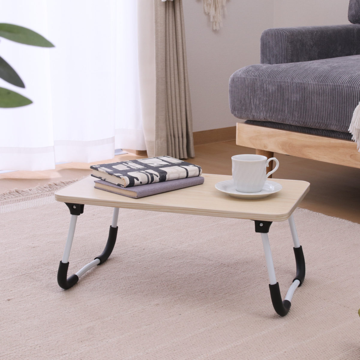 不二貿易（Fuji Boeki） ミニテーブル 折りたたみ 幅51.5cm 高さ21cm