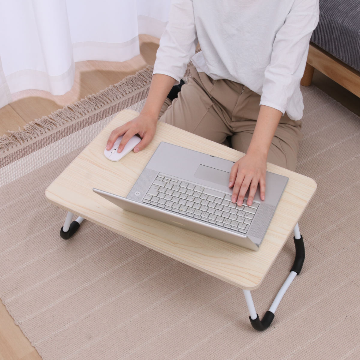 不二貿易（Fuji Boeki） ミニテーブル 折りたたみ 幅64.5cm 高さ26.5cm