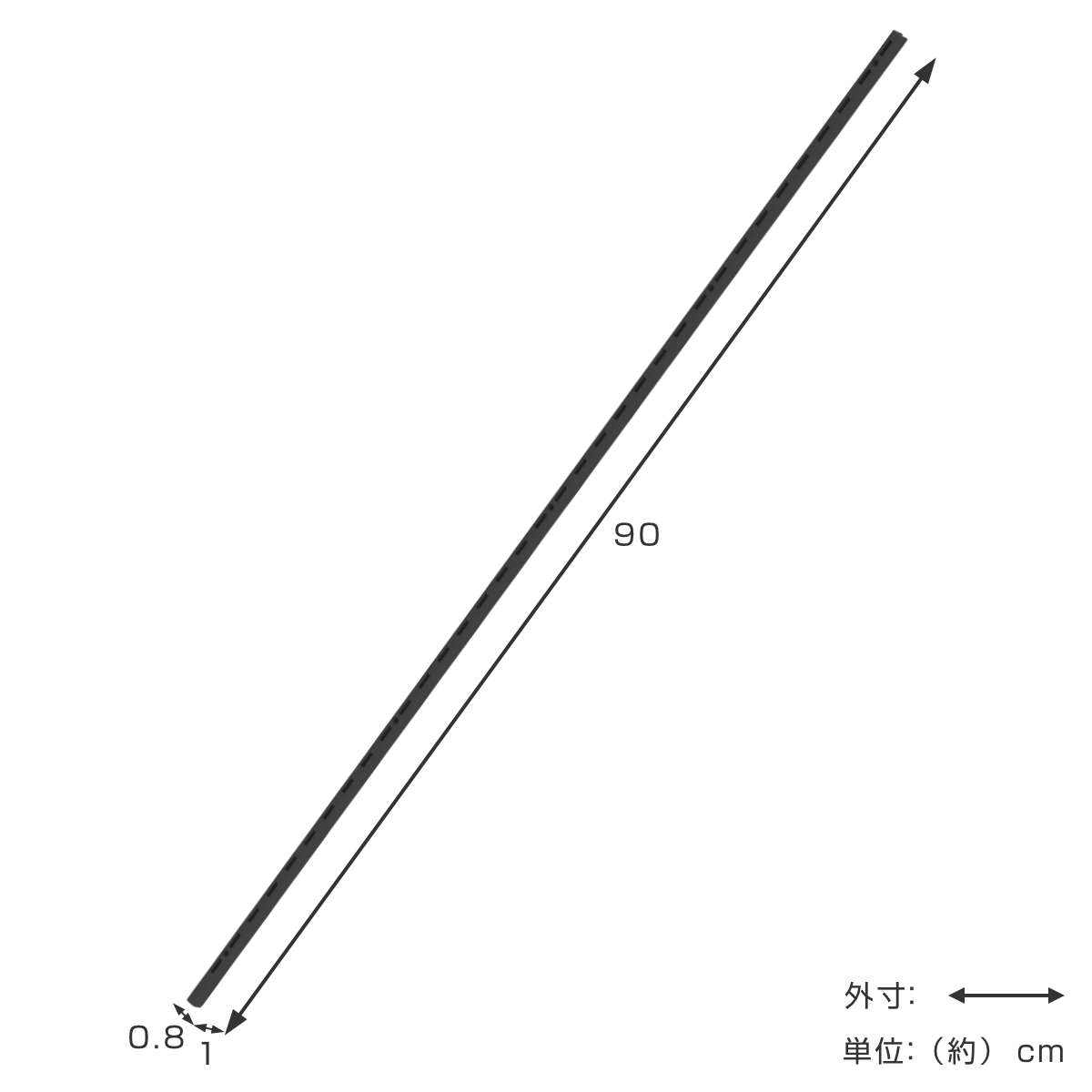 レール 90cm ラブリコ 棚 壁面収納 ( ...の詳細画像3