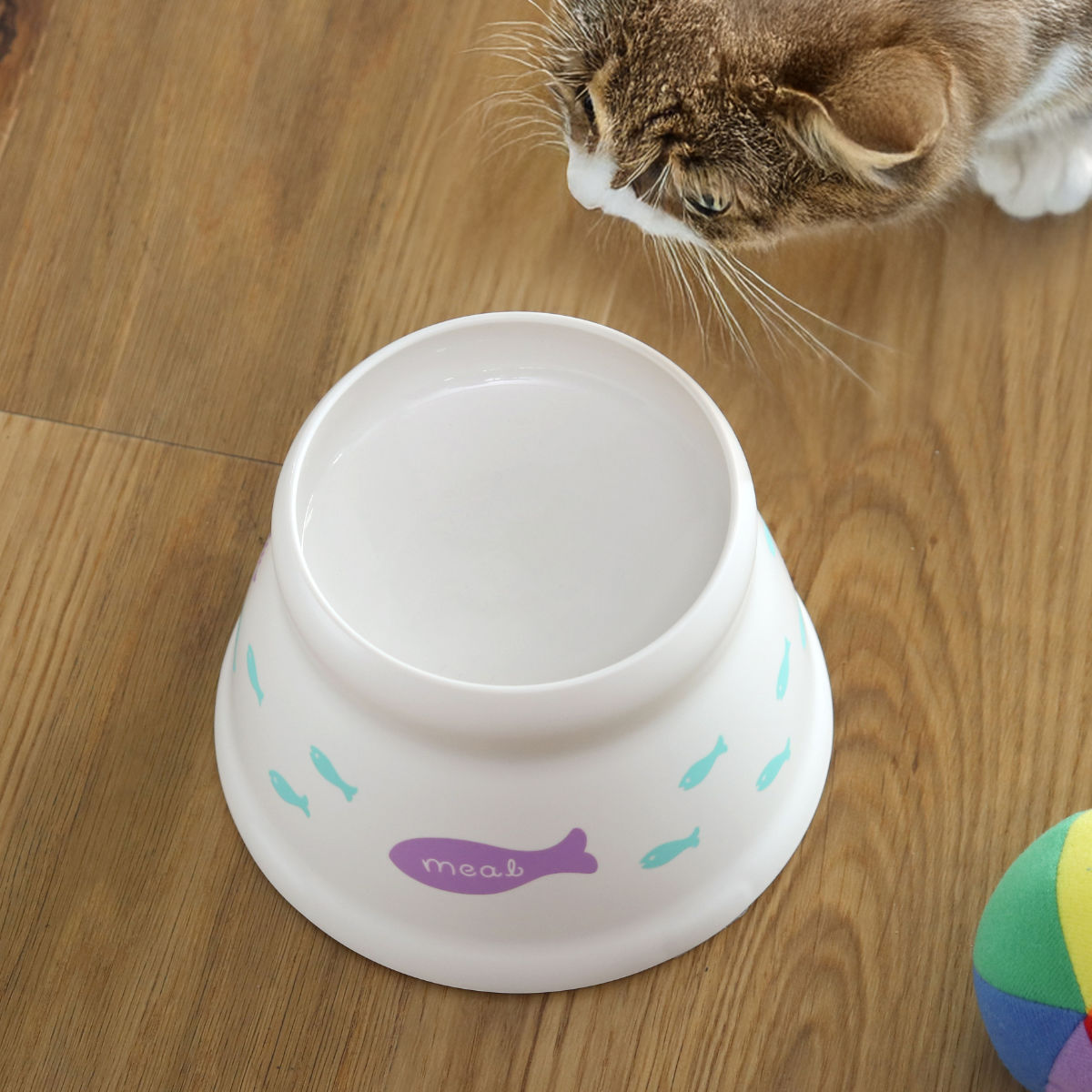 フードボウル こぼれにくい 脚付キャットディッシュ SS （ リッチェル ペットボウル 脚付き 高さがある 猫 子猫用 ペット用 餌皿 エサ皿 食べやすい ）