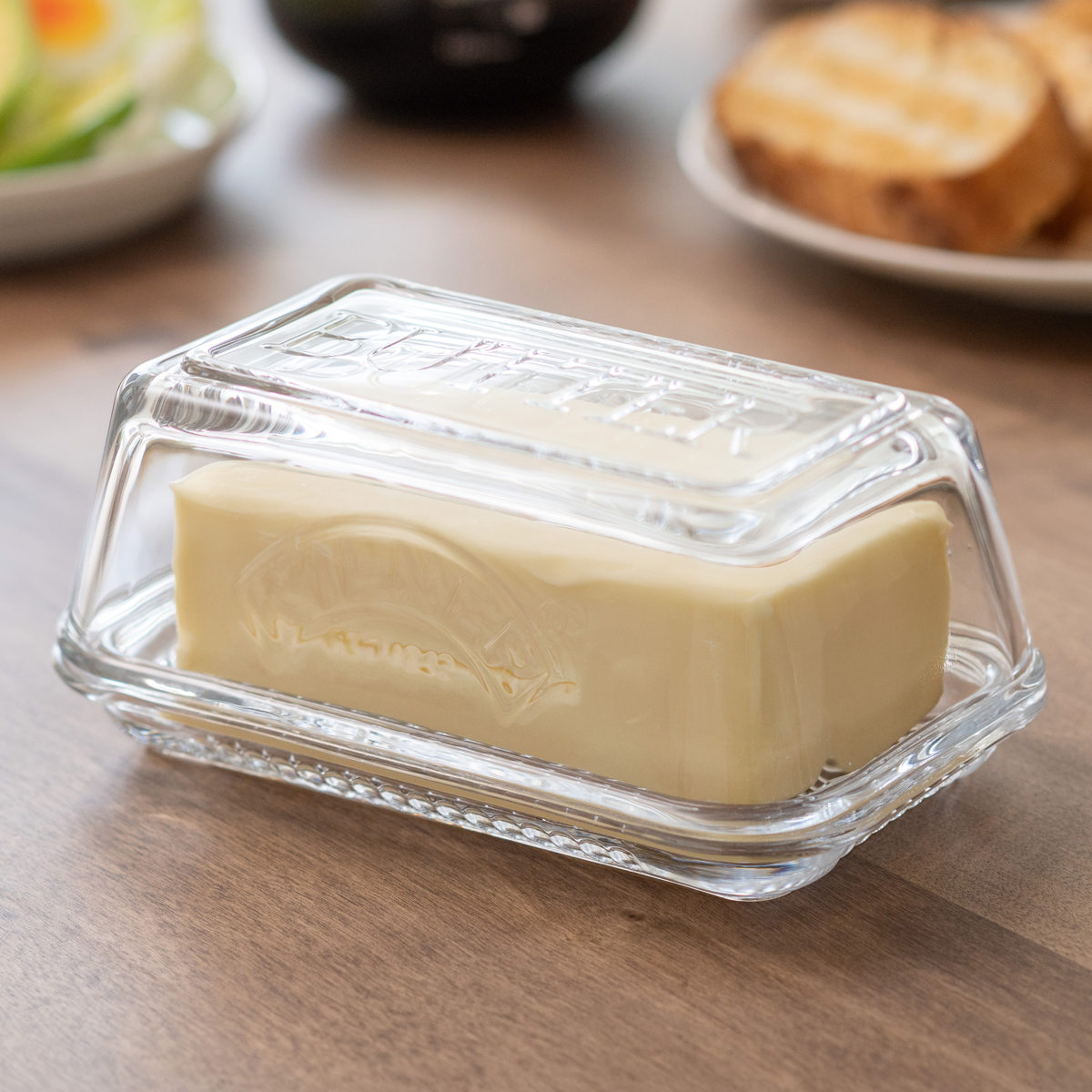 KILNER（キルナー） バターケース ガラス製 Glass Butter Dish And Lid