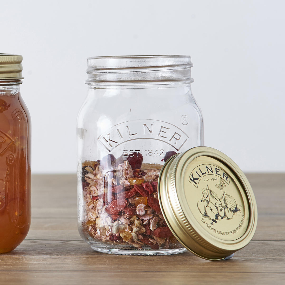 �ۑ��r KILNER 500ml Preserve Jar �i �L���i�[ �K���X�r �K���X�K���X�r �K���X ���� �H��@�Ή� ��d�t�^�� �ۑ� �H�i �j