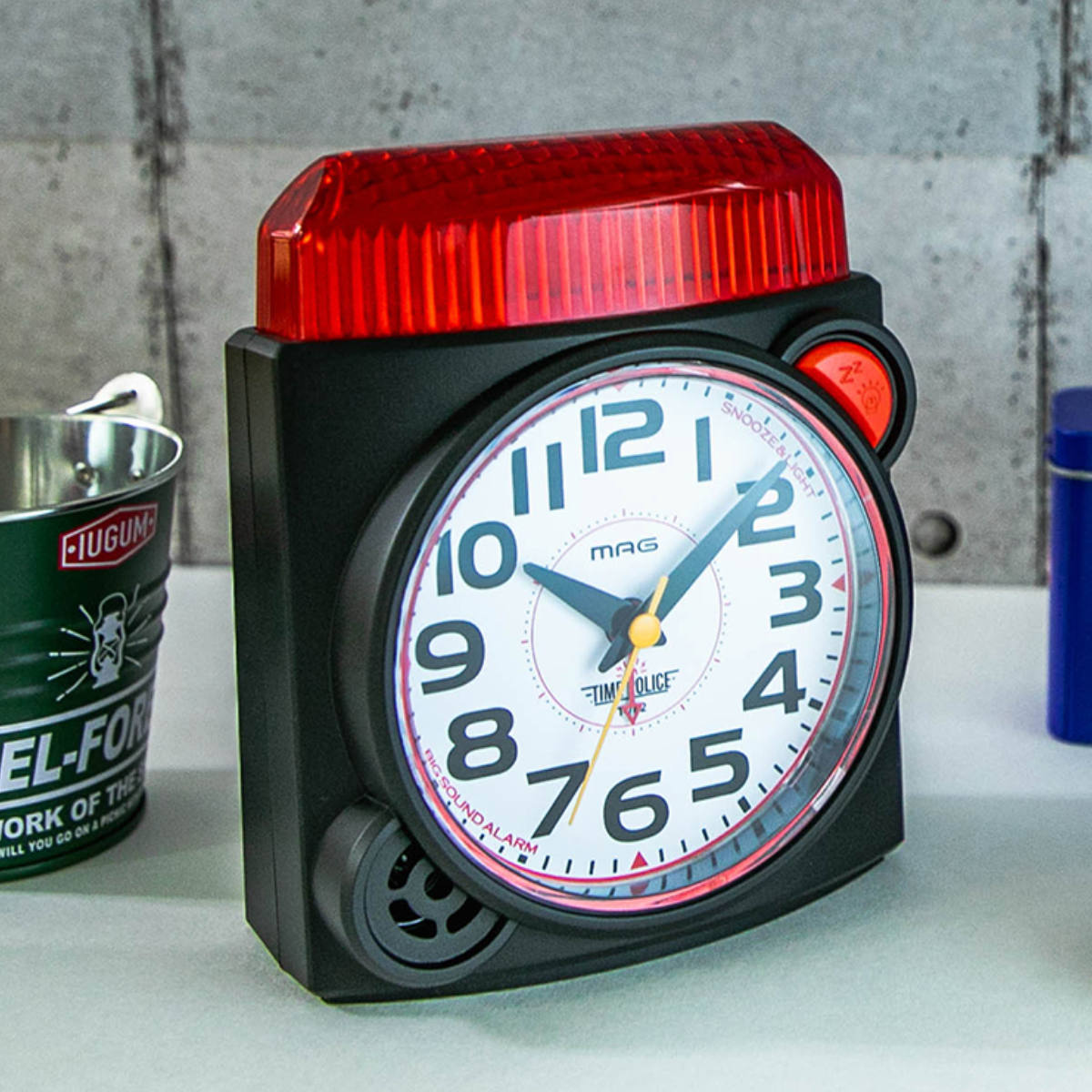 目覚まし時計 タイムポリス MAG 大音量 置き時計 ノア精密 （ スヌーズ